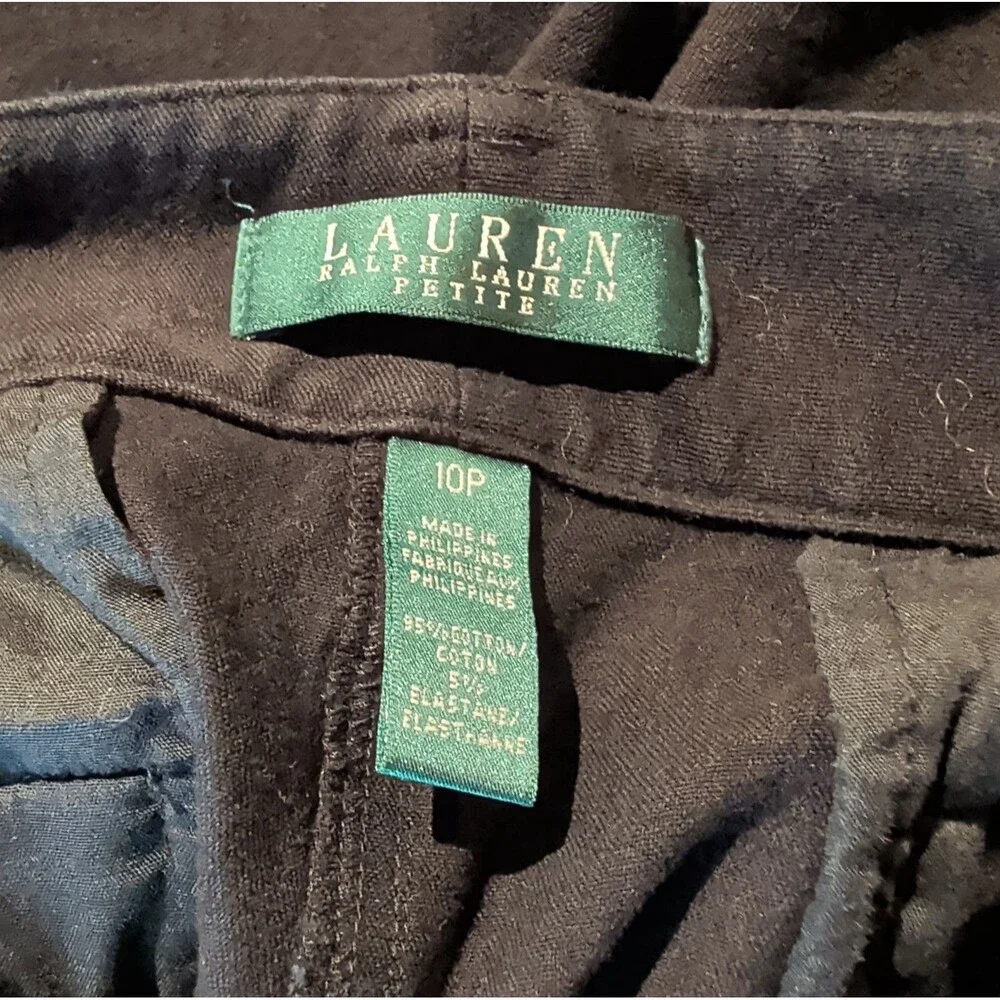 Lauren Ralph Lauren Pencil Skirt Womens 10P Pockets Gold Buttons Preppy